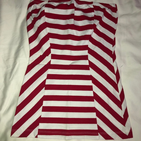 NWOT Bongo Strapless Striped Top - Picture 1 of 2